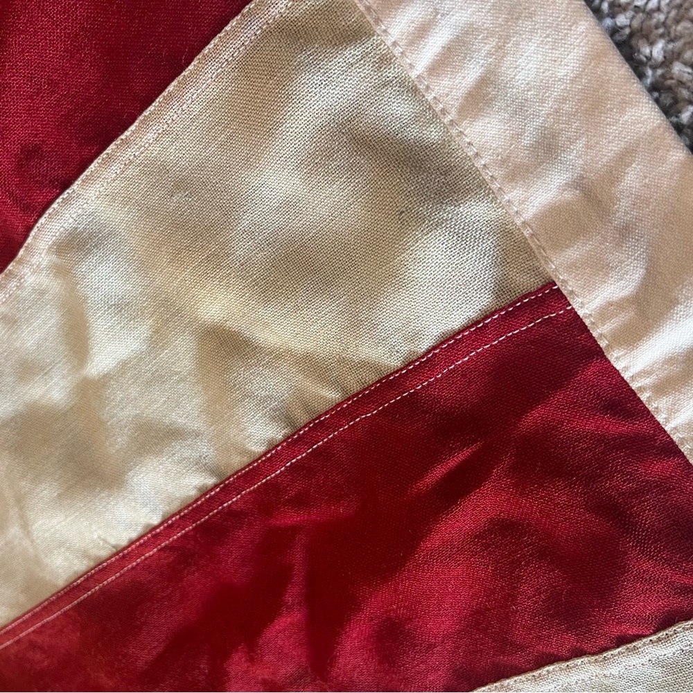 VTG XL 48 Stars American Flag Hand Stitched Stars Cotton 113.5x53.5” - Picture 6 of 16